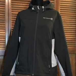 Free Country: Soft Shell Black & Gray Block Jacket